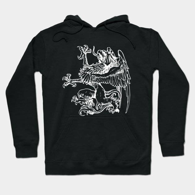 Medieval Mythical Griffon Hoodie by Vintage Boutique